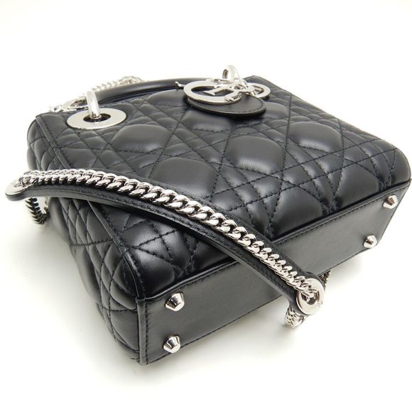 Christian Dior Lady Dior Cannage Black Handbag - Picture 5 of 7